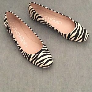 Calvin Klein Women’s Flats Genuine Fur.